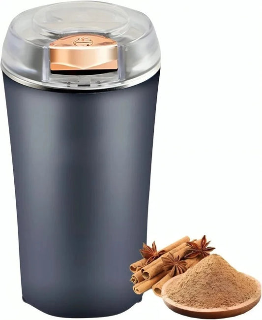 Portable Electric Coffee Grinder - One-Touch Quick Grinding for Spices, Grains & Coffee